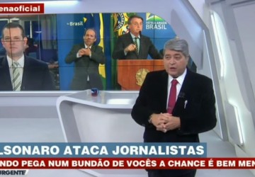 Datena reage ao ataque a jornalistas: “Bundão é o senhor, Seu Jair”