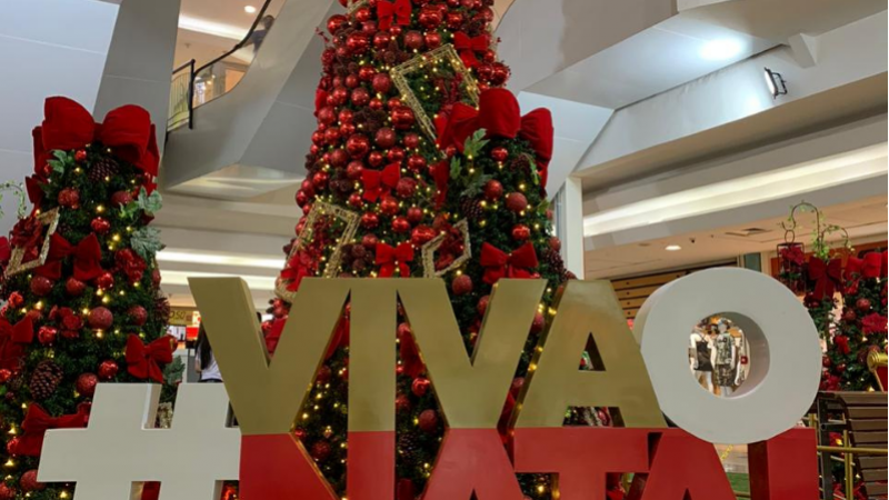 Uma das apostas do shopping, que inaugurou a decoração nessa quinta-feira (05), para época é o Natal Virtual e o espaço instagramável