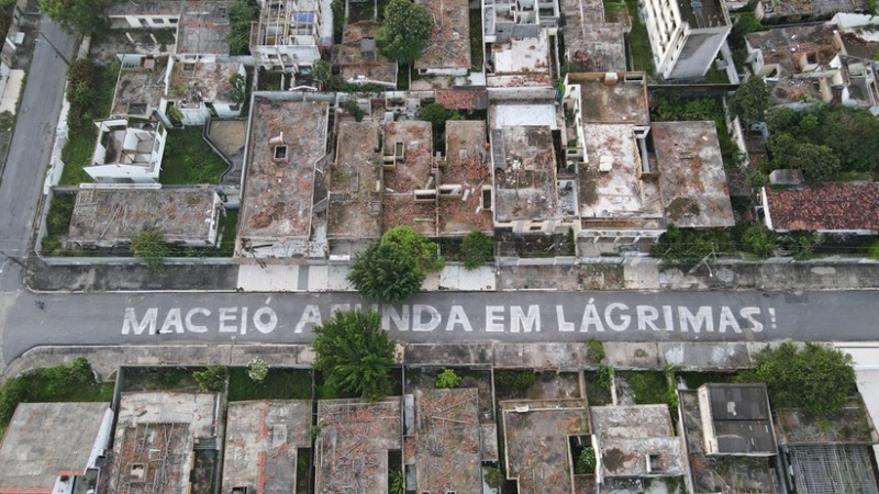 Maceió Cidade Fantasma:  Extração de sal-gema levou ao afundamento do solo em bairros de Maceió: prefeitura será indenizada
